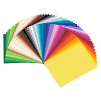 folia® Tonpapier 130g/m² 50 Bogen farbig...